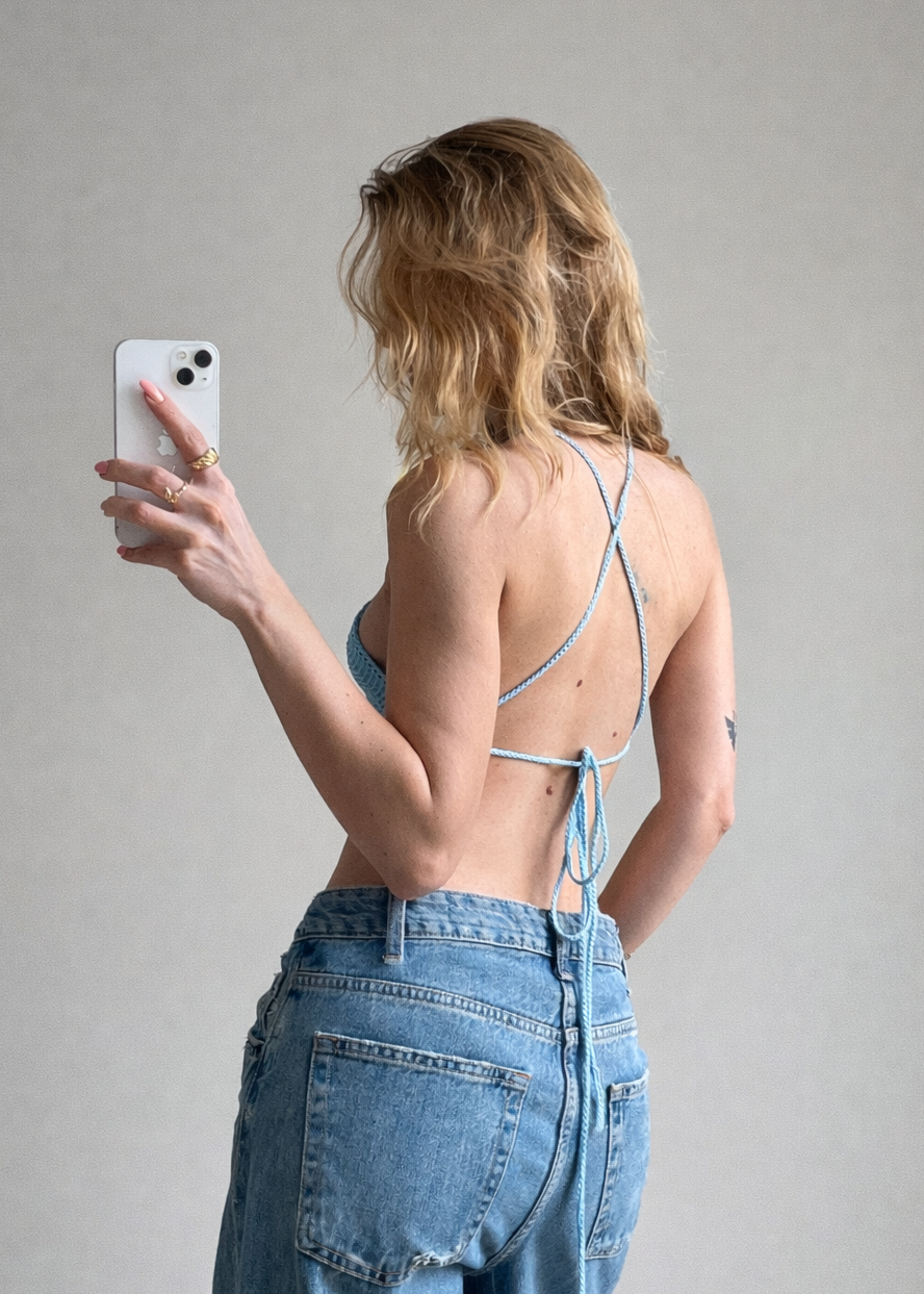 ARIA TOP - BABY BLUE